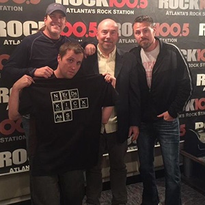 Promoting Nerd Comedy on Rock100.5 in Atlanta.
