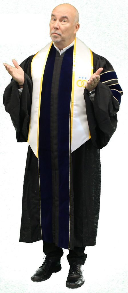 Pete in his officiant robes
